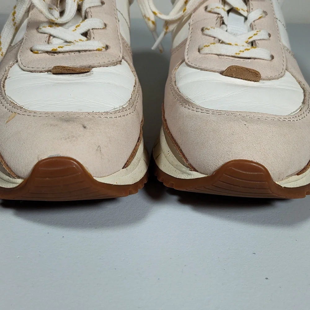 Madewell MWL Kickoff neutral leather trainers sneakers 6